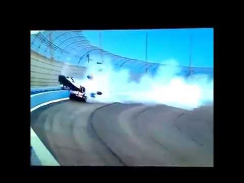 Mikhail Aleshin horror crash - Indycar Fontana