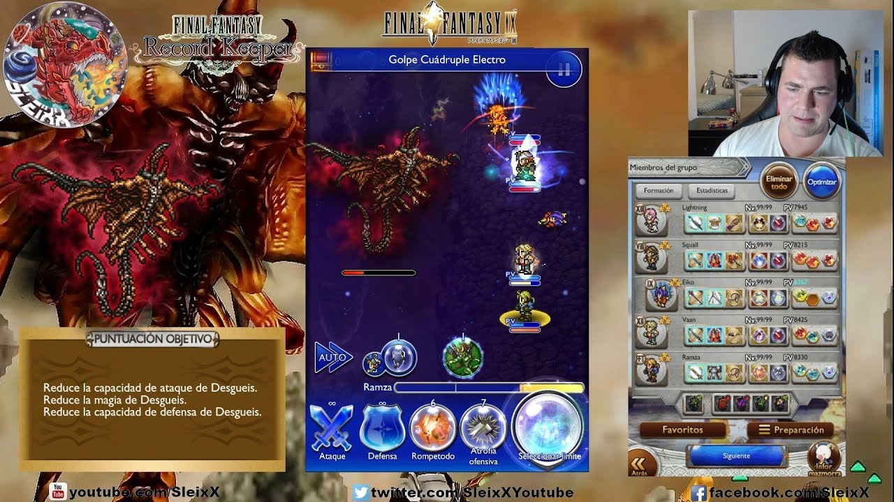 FFRK Evento: FFIX Balada de recuerdos , Apocalipsis+ - Desgueis - YouTube
