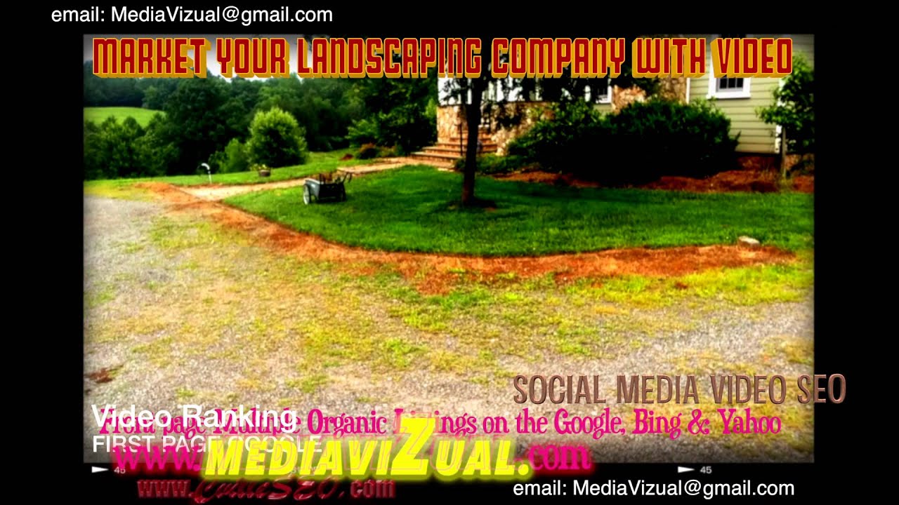 www.MediaVizual.com Local Lawn Mowing Landscaping Company Best Video SEO Online Marketing