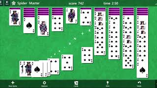 Microsoft Solitaire Collection Spider Master Mode-7 minutes challenge