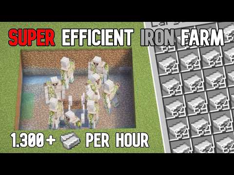 Super Efficient Iron Farm In Minecraft 26.1+ (Tutorial)