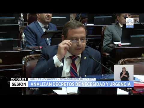 INTERVENCIÓN SENADOR GUILLERMO SNOPEK - SESIÓN 09-12-21