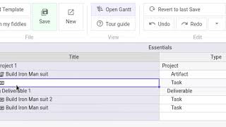 PMfiddle Task Breakdown editing