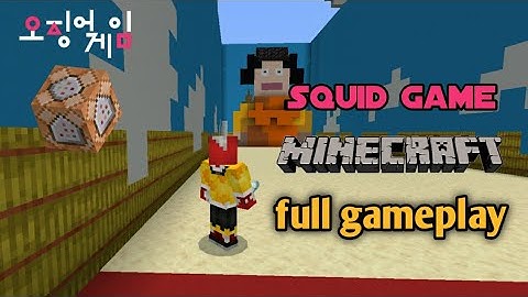 Squid game in minecraft command blocks creation no mods or addons gameplay