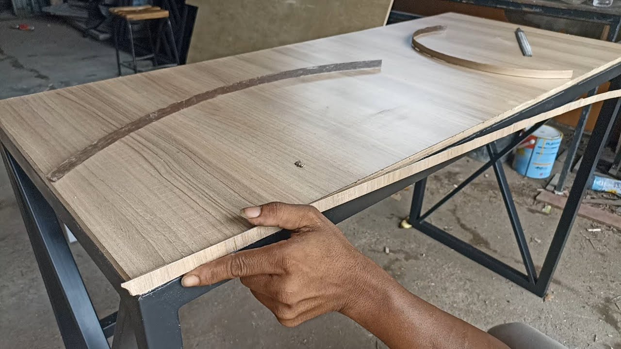 cara pasang hpl meja|meja hpl rangka besi hollow