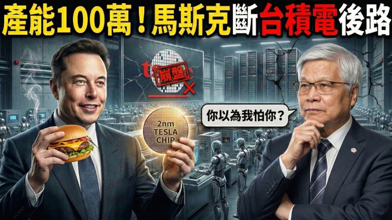 台積電危險了！馬斯克砸千億豪賭Tera Fab，揭秘他顛覆半導體圈的「底牌」🔥