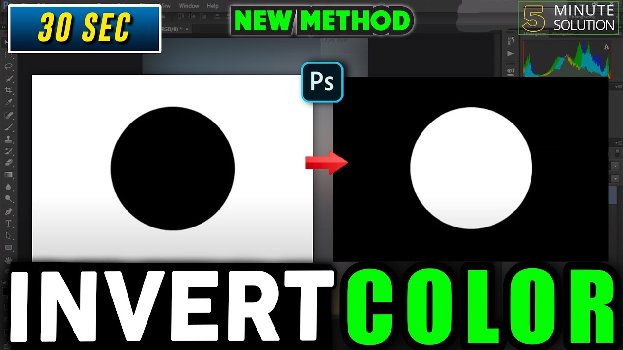 How to invert black and white in Photoshop 2023