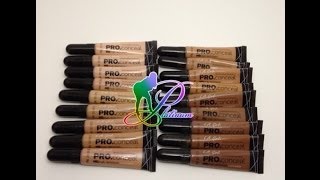 LA GIRL PRO Conceal HD Concealer SWATCHES | How To Get Rid Of Dark Circle | How to Colour Corrector
