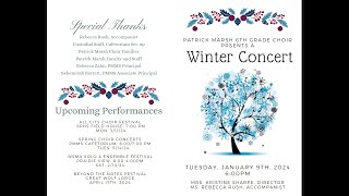 Patrick Marsh Winter Choir Concert