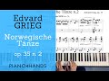E Grieg Norwegian Dance Op 35 N 2 For Piano Four Hands Score mp3