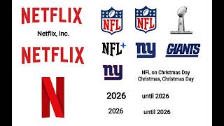 Netflix, Inc. TV deal with NFL, NFL Christmas Day, 2026, until 2026, since 1920