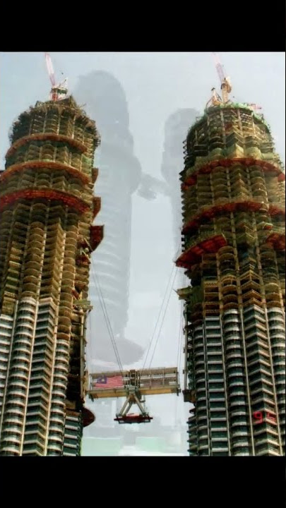 The Petronas Towers go up! #shorts