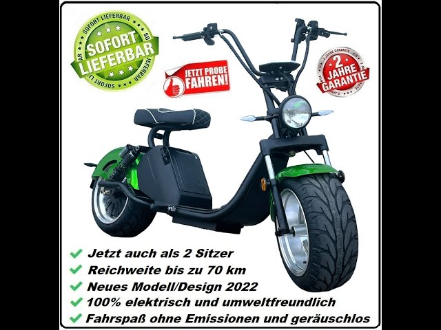 Neu Elektroroller Elektro Chopper/Cruiser 2 Sitzer 