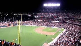 "Lights" - Giants fans sing along - World Series Game 2 - San Francisco AT&T Park - October 28, 2010 screenshot 5