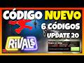 ✅CÓDIGO NUEVO ✅6 CÓDIGOS de💥 RIVALS 💥Update 20 💥 Temporada 3 💥RIVALS Roblox💥RIVALES Roblox