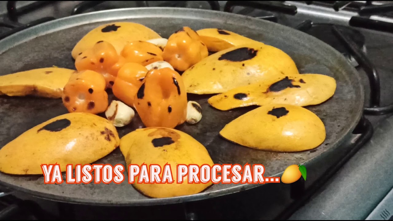 😱 SALSA DE #MANGO Y #CHILE #HABANERO 💎🥭🌶️ #recetas  #eua #mexico #cocina #jalisco