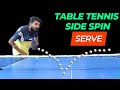 table tennis side spin serve | table tennis serve tutorial | @Risingtabletennis