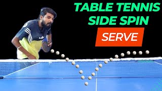 table tennis side spin serve | table tennis serve tutorial | @Risingtabletennis