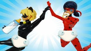 Prodigiosa Marinette Y Adrien Bebe Cat Noir Y Bebe Ladybug Videos Y Juguetes De Ladybug Youtube