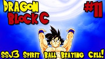 Minecraft: Dragon Ball Z Mod! (Dragon Block C) - Episode 11 - SSJ3 Spirit Bomb Beating Cell!