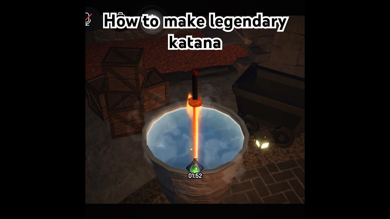 How to craft legendary katana on the forge.