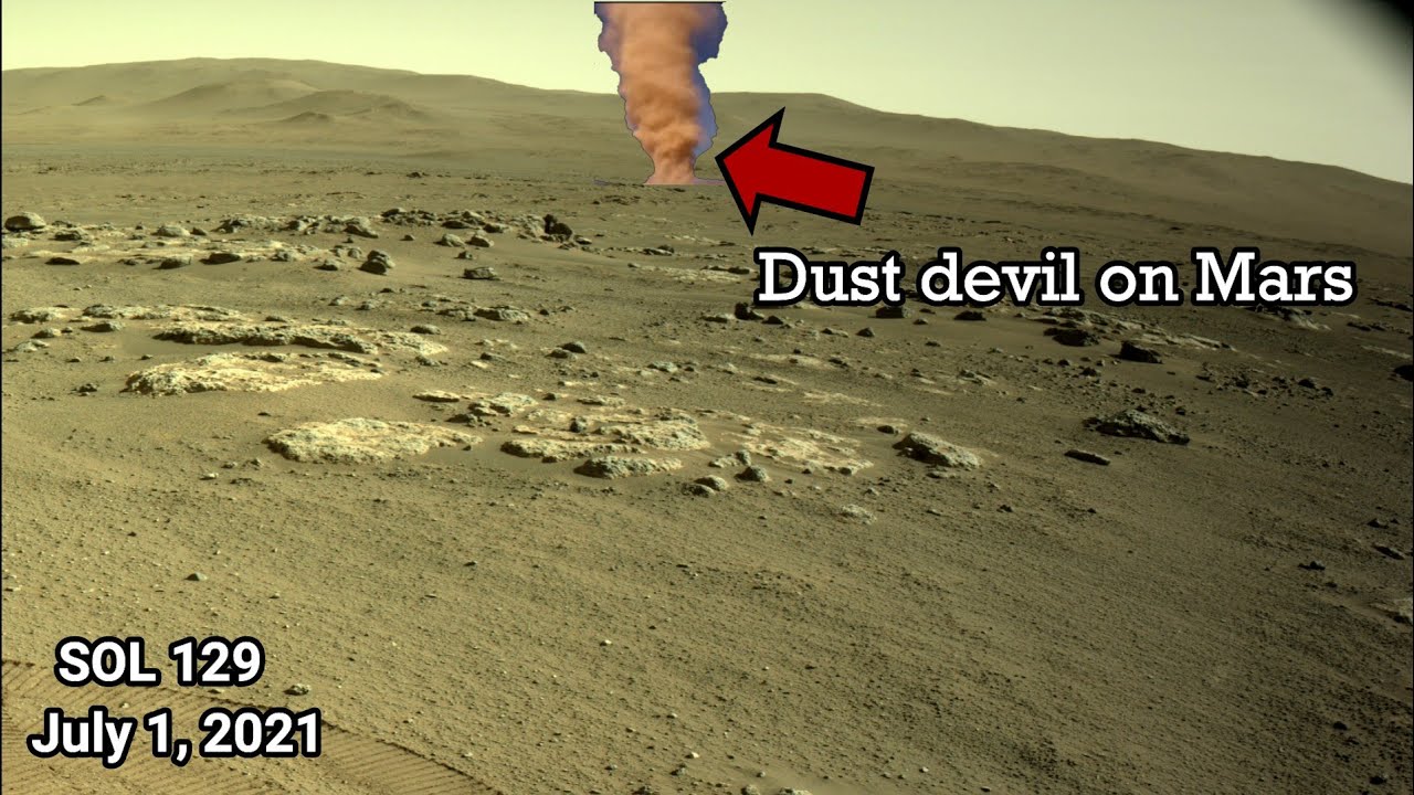 Perseverance Mars Rover captured Dust Devil On Mars - YouTube