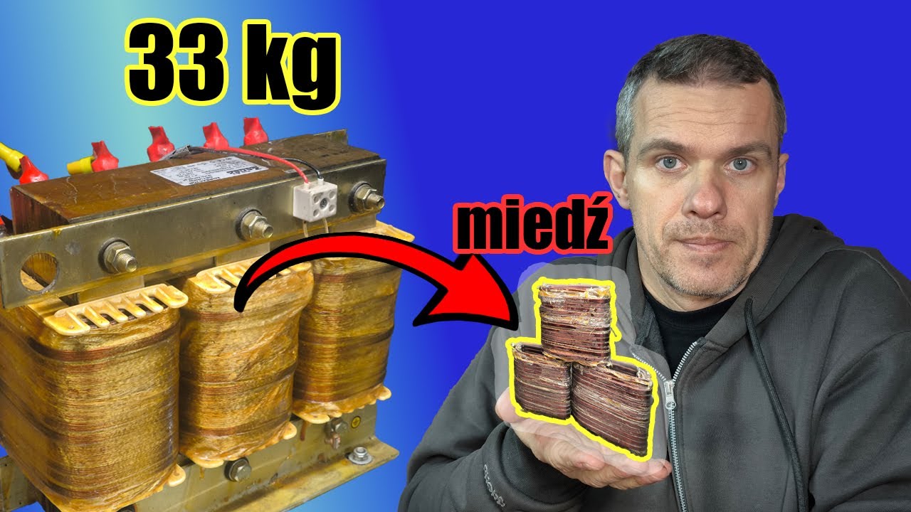 Odzysk miedzi z 33 kg transformatora. Czy to ma sens?