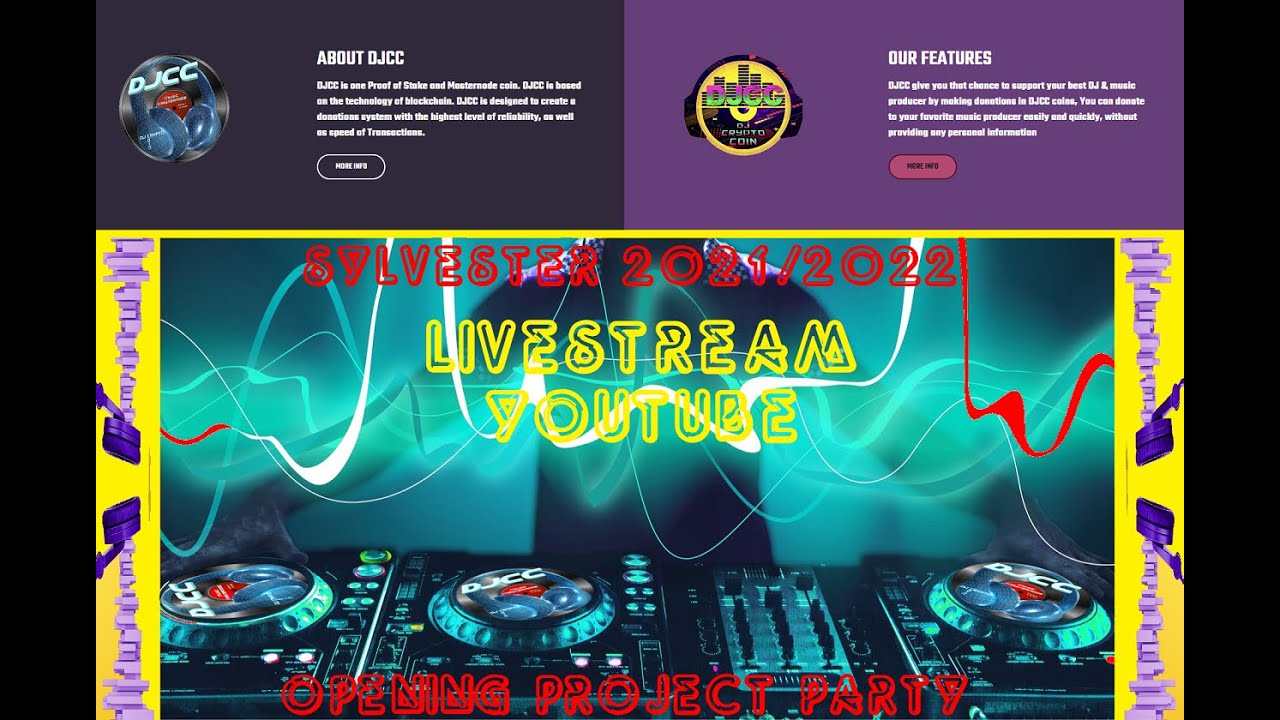 DJCC DeeJay Crypto Coin Opening Party Sylvester 2022