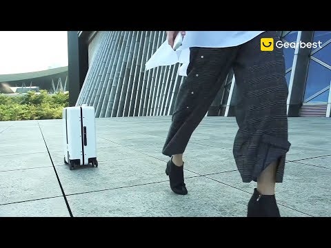 C3 Automatic Follow Up Riding Electric Luggage Trolley Case - Gearbest.com