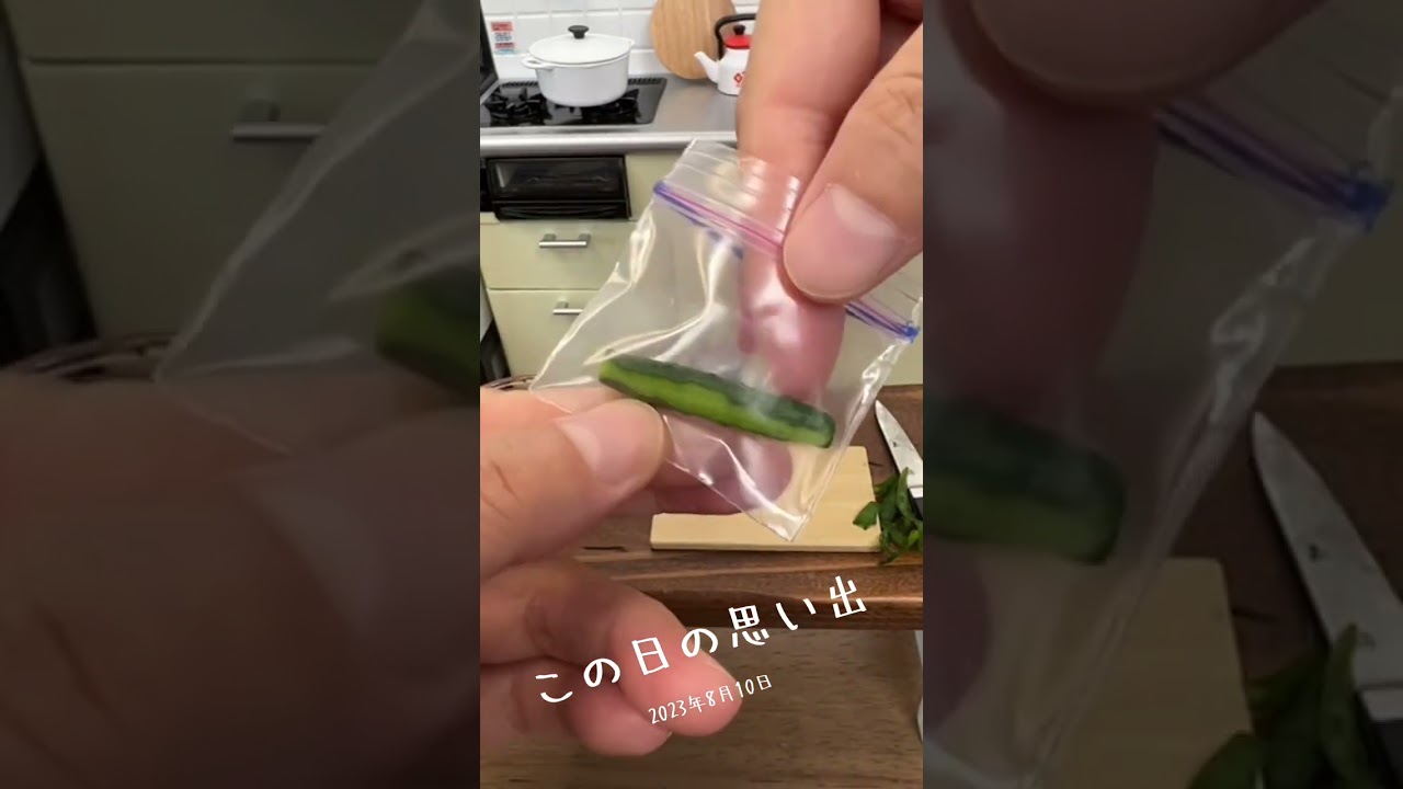 世界一小さいきゅうりの1本漬け🥒