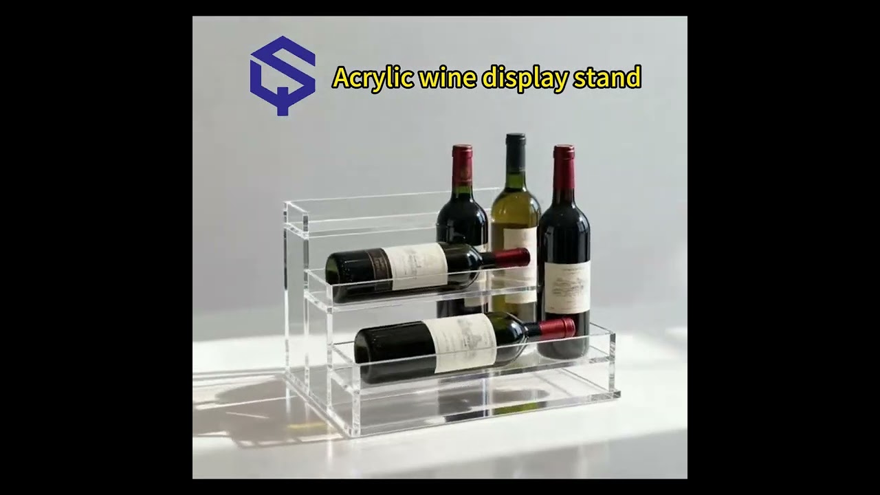 Acrylic wine display stand