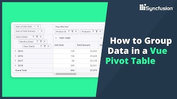 How to Group Data in a Vue Pivot Table
