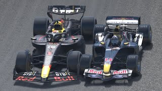 Two Formula 1 Cars, 20 Years Apart!