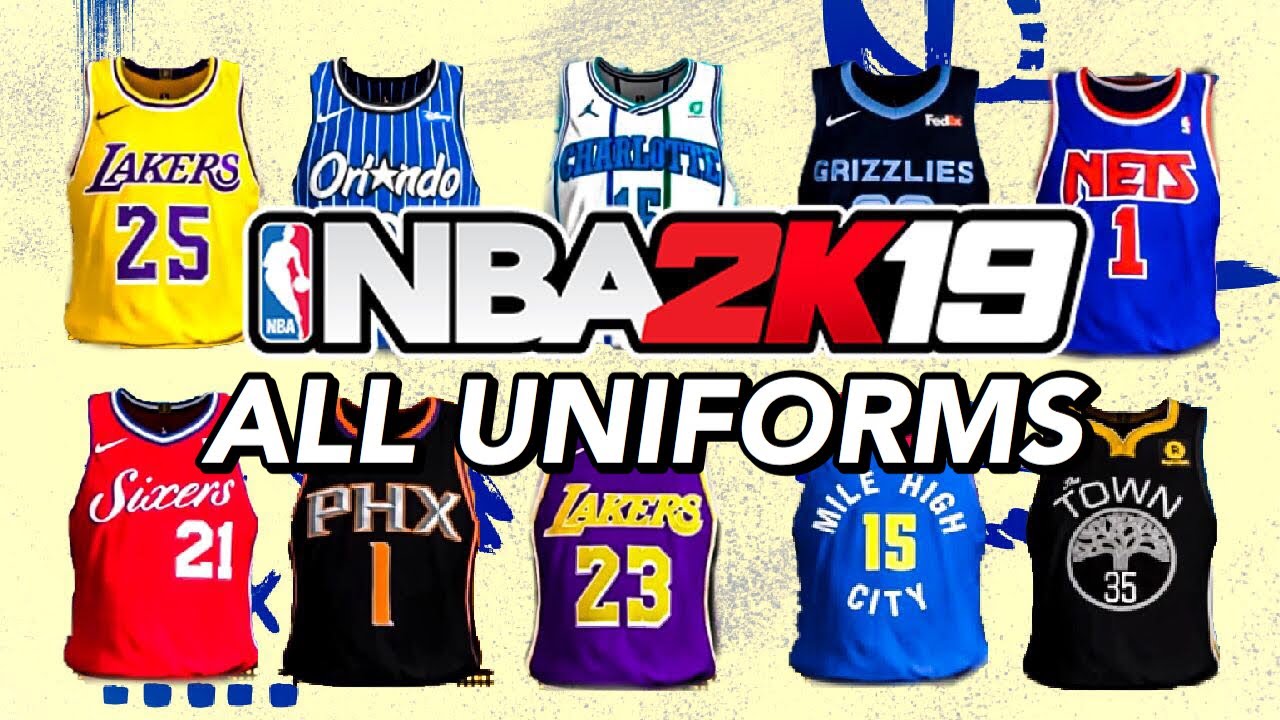 All Uniforms - NBA 2K19 - YouTube