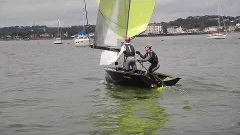 Gybing practice Merlin Rocket