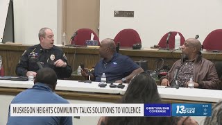 Muskegon Heights community discusses recent surge in gun violence