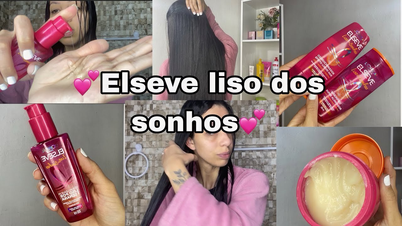 🌸Hair Care/Alinhamento dos fios sem química/Elseve Liso dos Sonhos🌸
