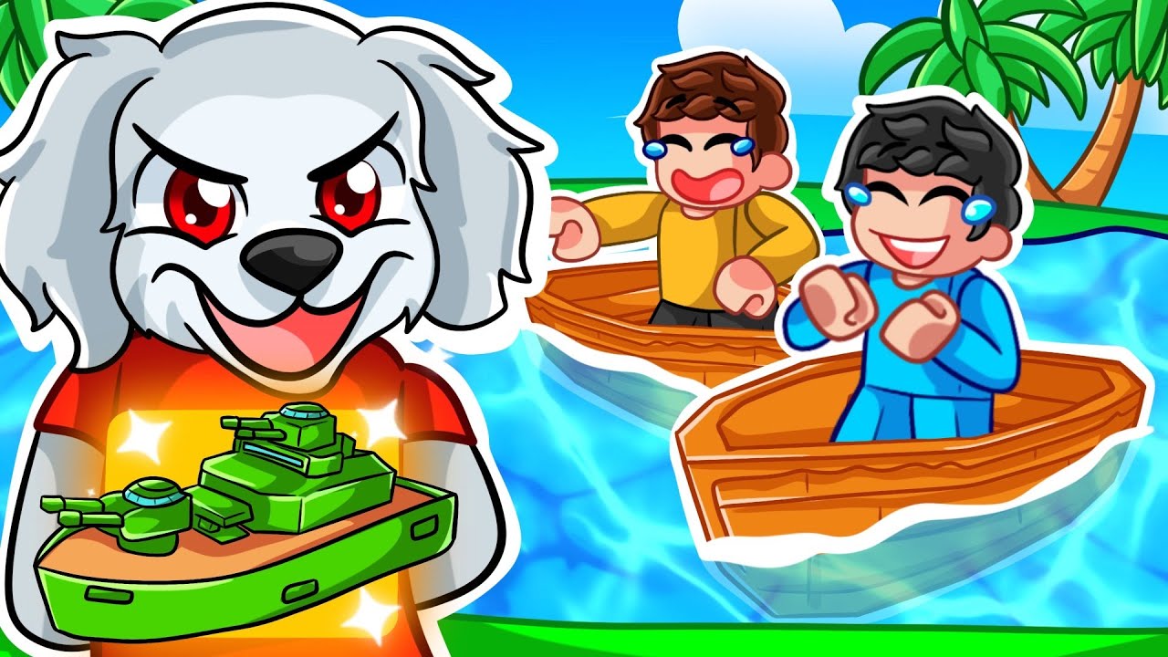 Me Hice Pasar Por PERRO para Construir un Barco, Después Usé un Barco de 100,000$ en Roblox!