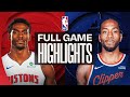 PISTONS At CLIPPERS FULL GAME HIGHLIGHTS December 28 2025 