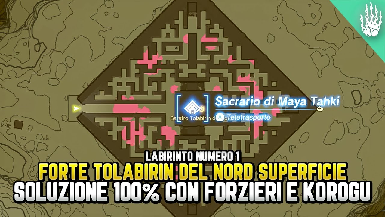 FORTE TOLABIRIN DEL NORD SOLUZIONE 100% (labirinto superficie) - Guida Zelda Tears of the Kingdom