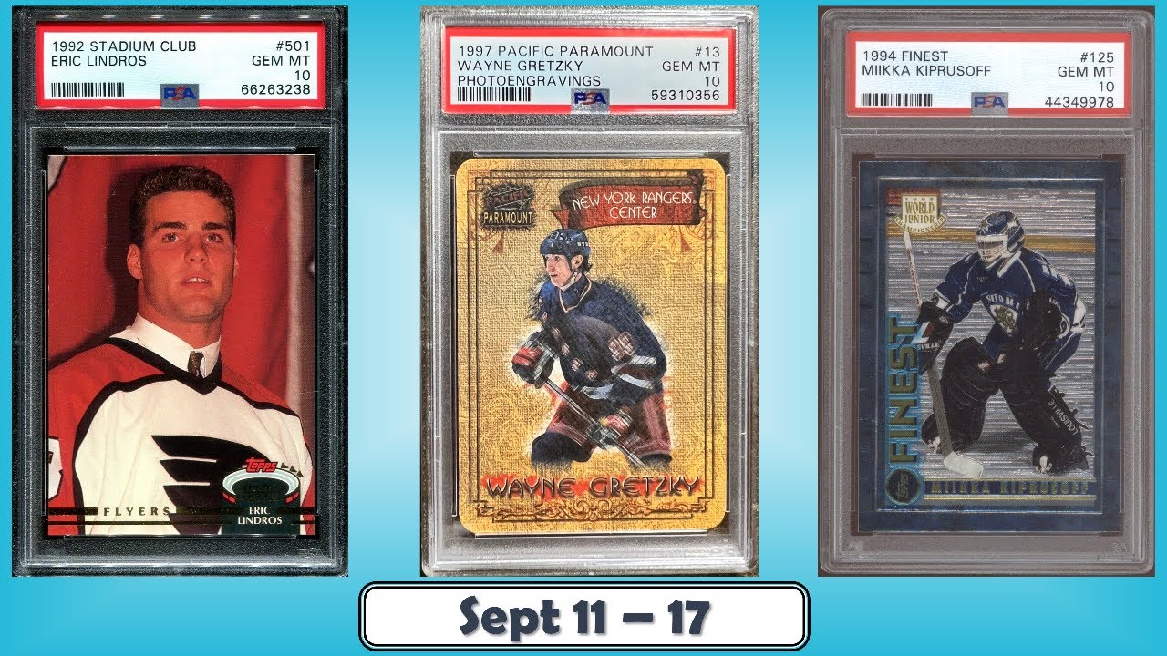TOP 10 Highest Selling Hockey Cards from the Junk Wax Era on eBay