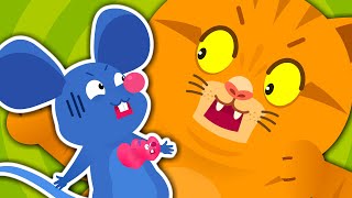 Watch Out for the Cat | Animal Song: Rat, Cat, Dog | Sing Along to Nursery Rhymes & Kids Songs