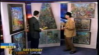 Artist, Stephen Stoller painting @ Ground Zero, 9-11-2001.
