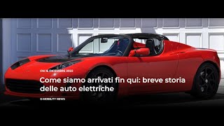 Breve storia dell'auto elettrica, dal 1800 ad oggi.