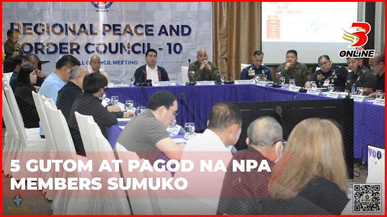 ⁣5 gutom at pagod na NPA members sumuko