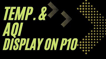 P10 LED Clock with Temp. & AQI Display | टेंपरेचर और टाईम डिस्प्ले | Time and Date Display
