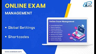 Online Exam Management   Global Settings & Shortcodes