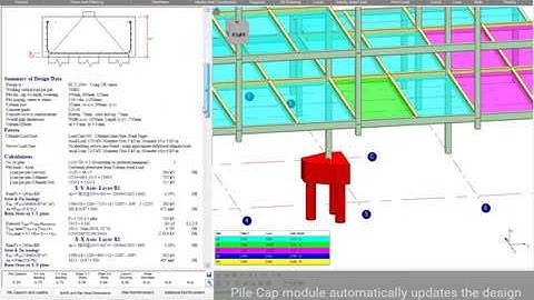 Integrated pile cap analysis, design and detailing in MasterFrame 2019
