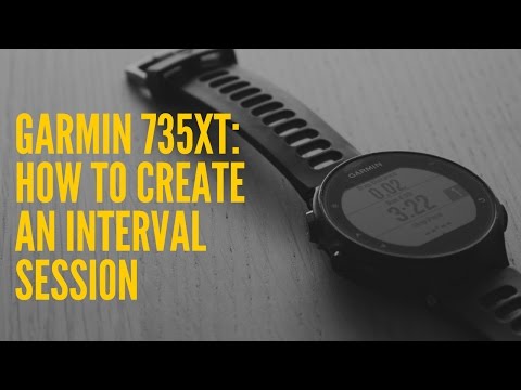 garmin 735xt interval training