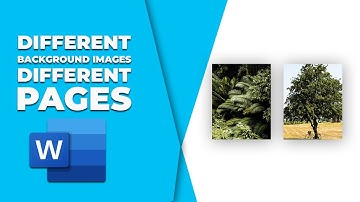 How to put different background images on different pages in Word
